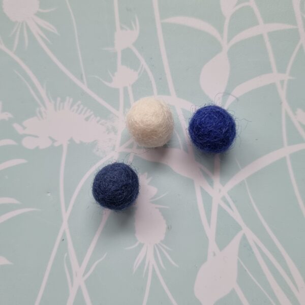 DIY kit Blaadjes Krans blauw tinten - Afbeelding 4