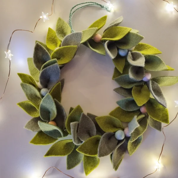 DIY kit Blaadjes Krans pastel - Afbeelding 2