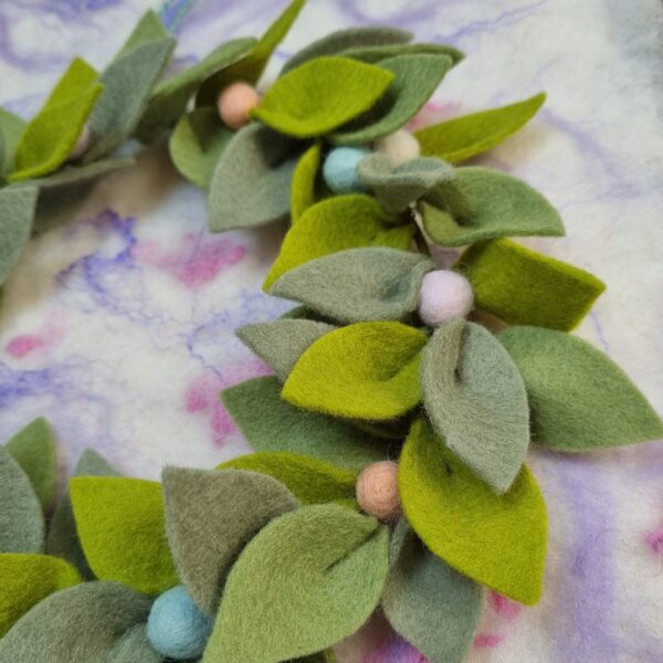 DIY kit Blaadjes Krans pastel - Afbeelding 3